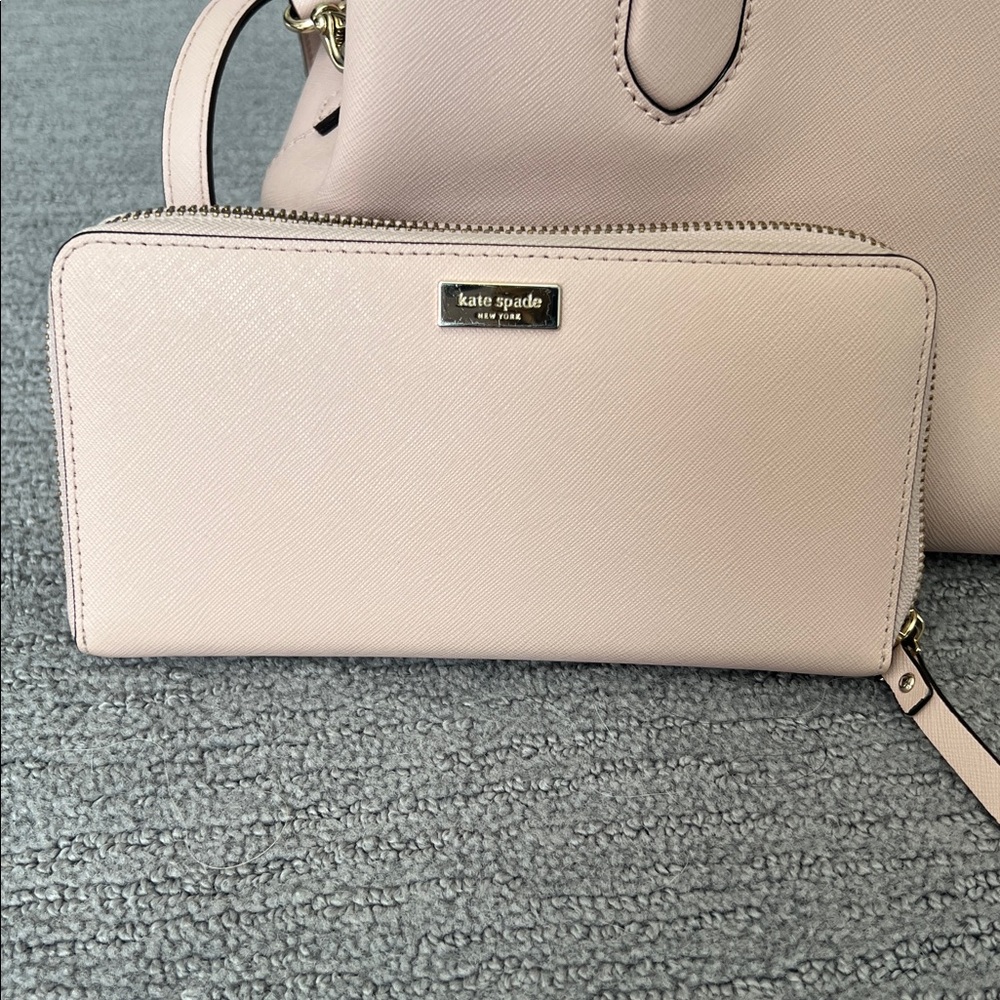 Kate Spade Blush Pink Zip-Around Wallet